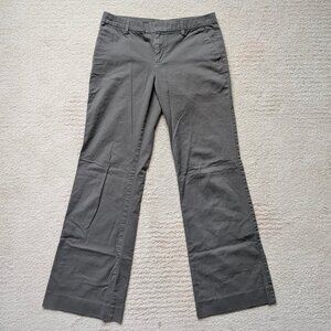 GAP Perfect Khaki Women's 4 x 31.5 Regular Gray pants trousers stretch pockets